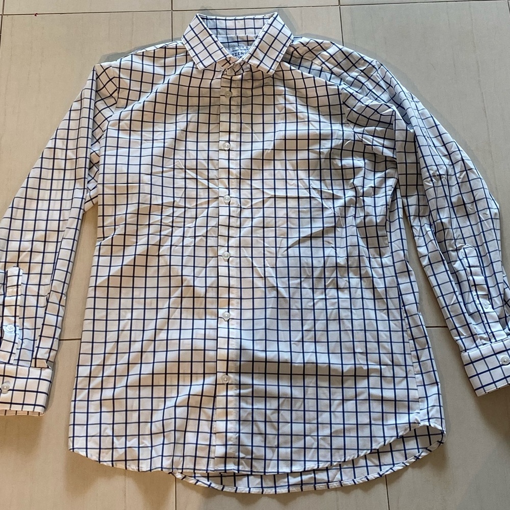 Mizzen+Main White and blue button down